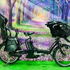 ❷ 4623子供乗せ電動自転車ブリヂストン3人乗り新品20インチ...