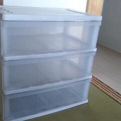 3段プラ引出しの画像