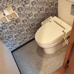 トイレや洗面所のクッションフロアの貼り替えをお手伝い
