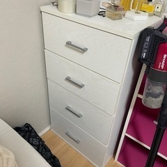 タンス　ホワイト　※12/10に受け取り可能な方の画像