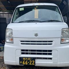(ID4757)軽バン専門店在庫100台　軽貨物黒ナンバーリース個人・法人可能！　１５万円　スズキ　エブリイバン　車検令和６年１１月　平成２２年式　諸費用込１８８,０００円の画像