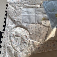 値下げ！新品ガーゼ　新生児セットの画像