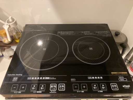 お譲り先決定 アイリスオーヤマ　IHクッキングヒーター　2口