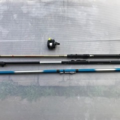 ☆釣具4点セット　ロッド3点、リール1点