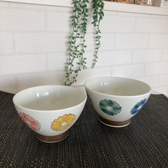 ペア　茶碗と湯呑み