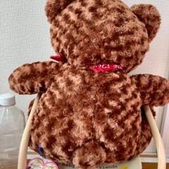 新品 タグ付 未使用品 テディベア ビッグサイズ ぬいぐるみ ジャンボサイズ くま 特大 ブラウン 茶色の画像