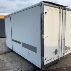 No.696 保冷バン 2ｔ車  アルミ 箱 バイク 倉庫 トラック コンテナ 米 保管庫 物置 DIY