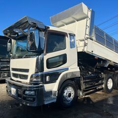 【１年車検付き】菱ふそう スーパーグレート 　ダンプ　型式QKG-FV50VX　7速　420PS　走行距離50万km　2デフ　平成26年式の画像