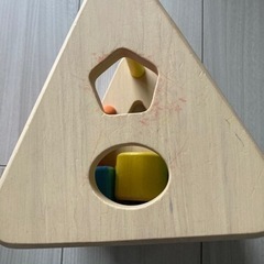 【値下げ】木製　知育玩具　型はめ　木のおもちゃの画像