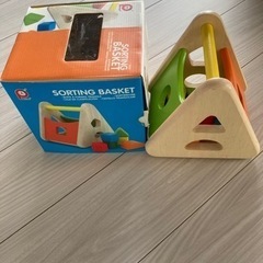 【値下げ】木製　知育玩具　型はめ　木のおもちゃの画像