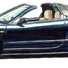 NC-240 ホンダNSX/S800 限定版画 直筆サイン有 額装済 作家 平右ヱ門の画像