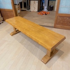 【お買い得‼️】天然木製♪ ニトリ 130cm幅ダイニングベンチ...