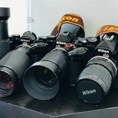 Nikon 一眼レフ フィルムカメラ レンズ4本 ケース付き 全てまとめて
