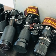 Nikon 一眼レフ フィルムカメラ レンズ4本 ケース付き 全てまとめて