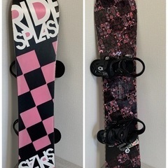 スノーボード　板とビンディングセット