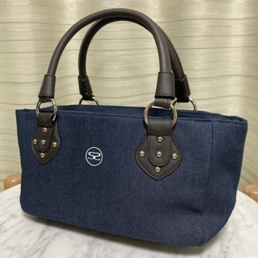 【引渡先様決定です】【新品未使用】SAVOY デニム生地 ハンドバッグ