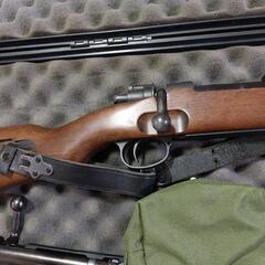 マルシン　モーゼル　Kar98k 旧型　予備新品チェンバー　ガンケース　予備薬莢　本革ストラップ他付属品多数の画像