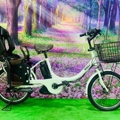 ❷ 4629子供乗せ電動自転車ブリヂストン3人乗り新品20インチ...