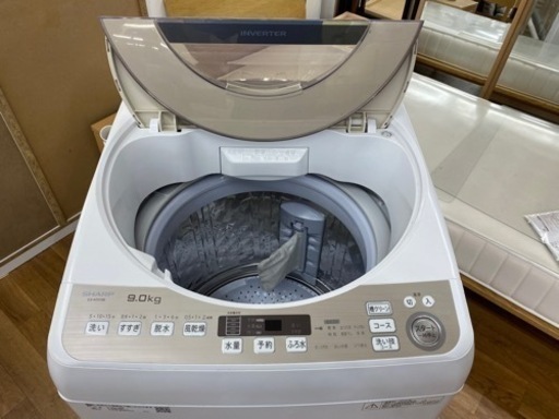 I421 ?  SHARP 洗濯機 9㎏ ⭐動作確認済 ⭐クリーニング済