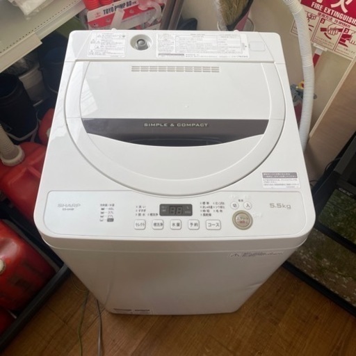 シャープ製洗濯機　2018年製　冷蔵庫セットおまけ有