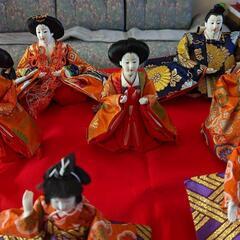 【差しあげます】雛人形 七段飾り 十五人揃い段飾りの画像