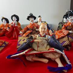 【差しあげます】雛人形 七段飾り 十五人揃い段飾りの画像