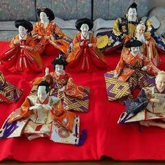 【差しあげます】雛人形 七段飾り 十五人揃い段飾りの画像