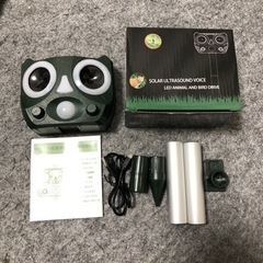 新品★2022最新版★超音波 ソーラー充電 動物撃退器 