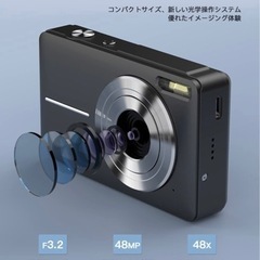 クリスマスプレゼントにも間に合う‼️新品⭐️ デジタルカメラ 4400万画素 1080P 2.44インチ ブラックの画像