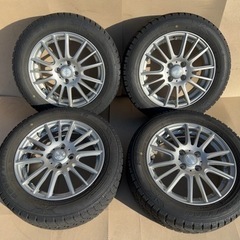 【取引終了】カローラフィールダーなどに 185/60R15 GOOD YEAR ICE NAVI6スタッドレス タイヤ・ホイールセット