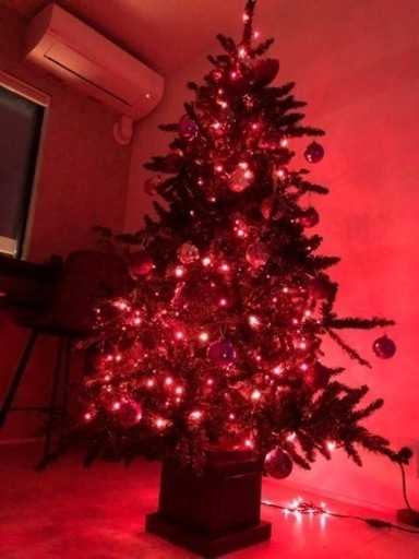 クリスマスツリー、オーナメント、電飾の一式