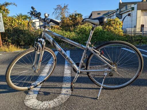 ブリジストンクロズ電動アシスト自転車 シルバー (神戸市内