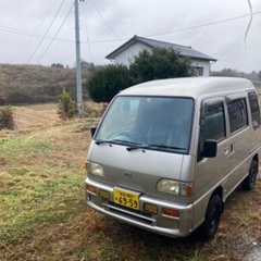 福島　H9サンバーバン5MT 2021年製冬タイヤ　4WD 車検...