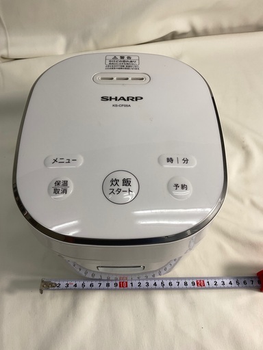 シャープ炊飯器　KSーCF05A-W. 2019 製品　3合だき　比較的きれい