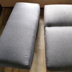 3人掛けで3分割できる、引出付ソファベッド　クッション2個おまけの画像