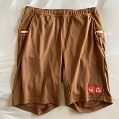 錦織圭選手着用デザイン UNIQLO パンツ M 茶