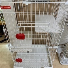 美品　猫用ケージ2段　アイリスオーヤマの画像