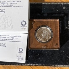 【新品】東京2020 オリンピックレスリング競技大会記念 1000円プルーフ銀貨の画像