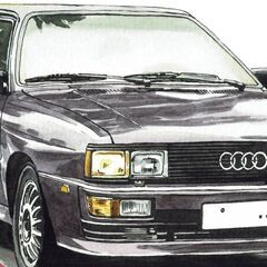 GC-212アウディTT/クワトロ限定版画 直筆サイン額装●作家平右ヱ門 AUDI - GC-210アウディTT/クワトロ限定版画 直筆サイン 額装