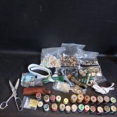 中古品 手芸屋 裁縫 糸 ハサミ ボタン ファスナー リメイク ...