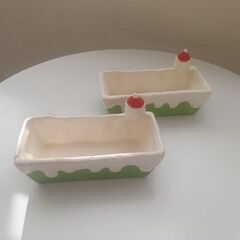 サンタクロースの入れ物 x ２個の画像