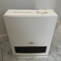 【受付終了】未使用　通電済み　山善　電気ファンヒーター　白色　来...