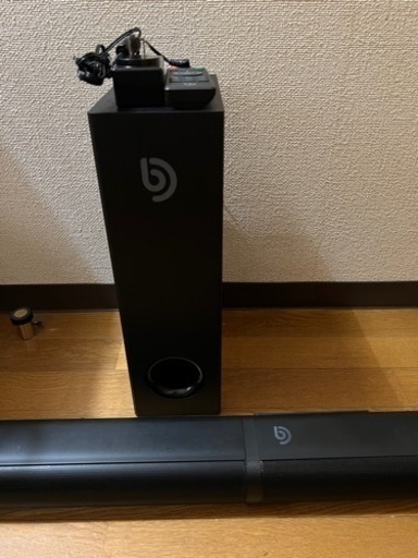 【中古】BOMAKER 2.1chサウンドバー 190W テレビスピーカー サブウーファー付