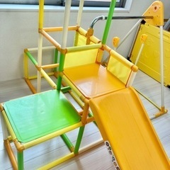 ジャングルジム　ブランコ　くまのプーさん　おりたたみキッズパーク2　プラスの画像