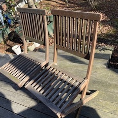 ガーデンチェア　2脚の画像