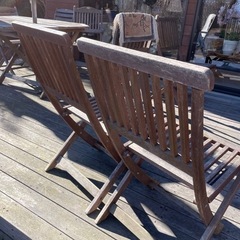 ガーデンチェア　2脚の画像
