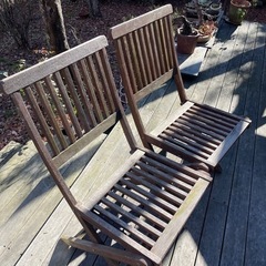 ガーデンチェア　2脚の画像