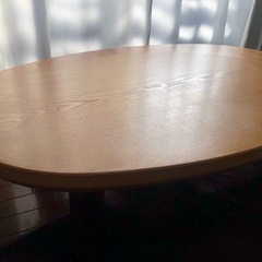 【あげます】これから寒さが増す前に！ナラ・ウォルナット材オーバル...