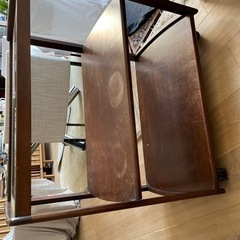 アンティークワゴン　ローラー付きの画像