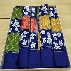 和柄　座布団カバー５枚セット